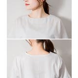 異素材切り替え半袖Tシャツ | atONE | 詳細画像25 