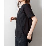 異素材切り替え半袖Tシャツ | atONE | 詳細画像9 