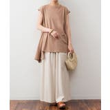 アシメフレンチスリーブカットソー | atONE | 詳細画像18 