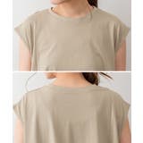 アシメフレンチスリーブカットソー | atONE | 詳細画像37 