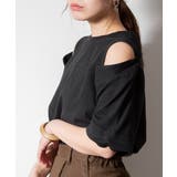ショルダーオープン半袖Tシャツ | atONE | 詳細画像10 