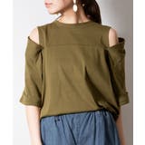 ショルダーオープン半袖Tシャツ | atONE | 詳細画像15 