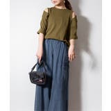 ショルダーオープン半袖Tシャツ | atONE | 詳細画像18 