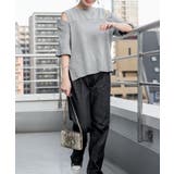 ショルダーオープン半袖Tシャツ | atONE | 詳細画像26 