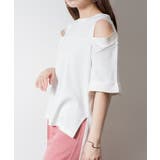 ショルダーオープン半袖Tシャツ | atONE | 詳細画像30 