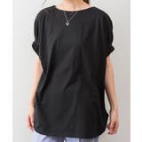 前後2WAYゴムギャザースリーブカットソー | atONE | 詳細画像9 