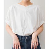 前後2WAYゴムギャザースリーブカットソー | atONE | 詳細画像22 