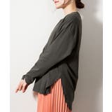 天竺ラウンドヘムロンTシャツ | atONE | 詳細画像15