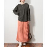 天竺ラウンドヘムロンTシャツ | atONE | 詳細画像18