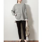 天竺ラウンドヘムロンTシャツ | atONE | 詳細画像23