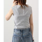 Vネックリブノースリーブ | atONE | 詳細画像51 