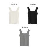 ブラ隠しワッフルタンクトップ | atONE | 詳細画像20