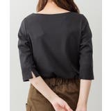 ボートネック七分袖プルオーバー | atONE | 詳細画像11 