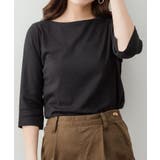 ボートネック七分袖プルオーバー | atONE | 詳細画像12 