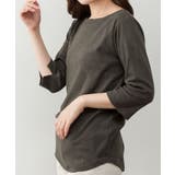 ボートネック七分袖プルオーバー | atONE | 詳細画像17 