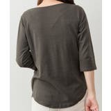 ボートネック七分袖プルオーバー | atONE | 詳細画像18 