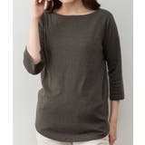 ボートネック七分袖プルオーバー | atONE | 詳細画像19 