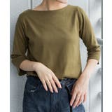 ボートネック七分袖プルオーバー | atONE | 詳細画像23 