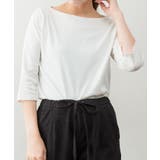 ボートネック七分袖プルオーバー | atONE | 詳細画像38 