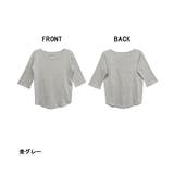 ボートネック七分袖プルオーバー | atONE | 詳細画像45 