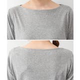 ボートネック七分袖プルオーバー | atONE | 詳細画像46 