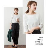 ボートネック七分袖プルオーバー | atONE | 詳細画像7 