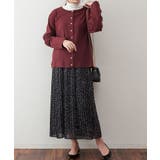 パールボタンクルーネックカーディガン | atONE | 詳細画像12 