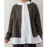 パールボタンクルーネックカーディガン | atONE | 詳細画像22 