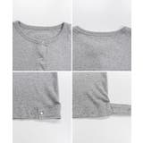 パールボタンクルーネックカーディガン | atONE | 詳細画像48 