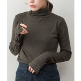 ハイネック指穴カットソー | atONE | 詳細画像30 