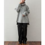 ワイドハイネックスムースプルオーバー | atONE | 詳細画像24