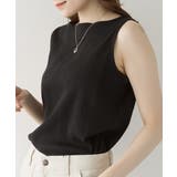 ボートネックランダムリブタンクトップ | atONE | 詳細画像13