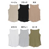 ボートネックランダムリブタンクトップ | atONE | 詳細画像32
