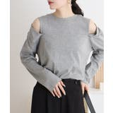 オープンショルダーロングスリーブTシャツ | atONE | 詳細画像17