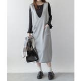 ミニ裏毛Vネックロングスウェットベスト | atONE | 詳細画像10 