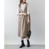 ミニ裏毛Vネックロングスウェットベスト | atONE | 詳細画像5 