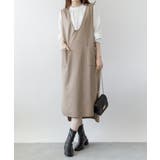 ミニ裏毛Vネックロングスウェットベスト | atONE | 詳細画像6 