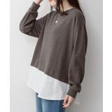 ワッフル裾切り替え長袖Tシャツ | atONE | 詳細画像7