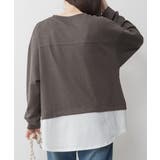 ワッフル裾切り替え長袖Tシャツ | atONE | 詳細画像8