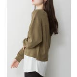 ワッフル裾切り替え長袖Tシャツ | atONE | 詳細画像10