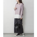 ワッフル裾切り替え長袖Tシャツ | atONE | 詳細画像15