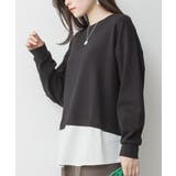 ワッフル裾切り替え長袖Tシャツ | atONE | 詳細画像2