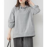 杢グレー | ミニ裏毛脇スリットプルオーバーパーカー | atONE