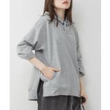 ミニ裏毛脇スリットプルオーバーパーカー | atONE | 詳細画像9