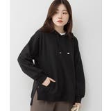 ミニ裏毛脇スリットプルオーバーパーカー | atONE | 詳細画像1