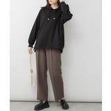 ミニ裏毛脇スリットプルオーバーパーカー | atONE | 詳細画像4