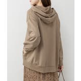 ミニ裏毛脇スリットプルオーバーパーカー | atONE | 詳細画像7