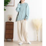 ゆったりロングスリーブカットソー | atONE | 詳細画像12 