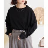 ゆったりロングスリーブカットソー | atONE | 詳細画像18 