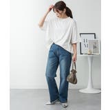 オーバーサイズコットンパネルTシャツ | atONE | 詳細画像9